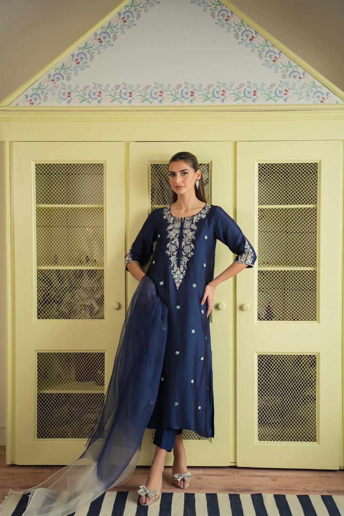 Ayzl formal long shirt ensemble by Uzman Yasen