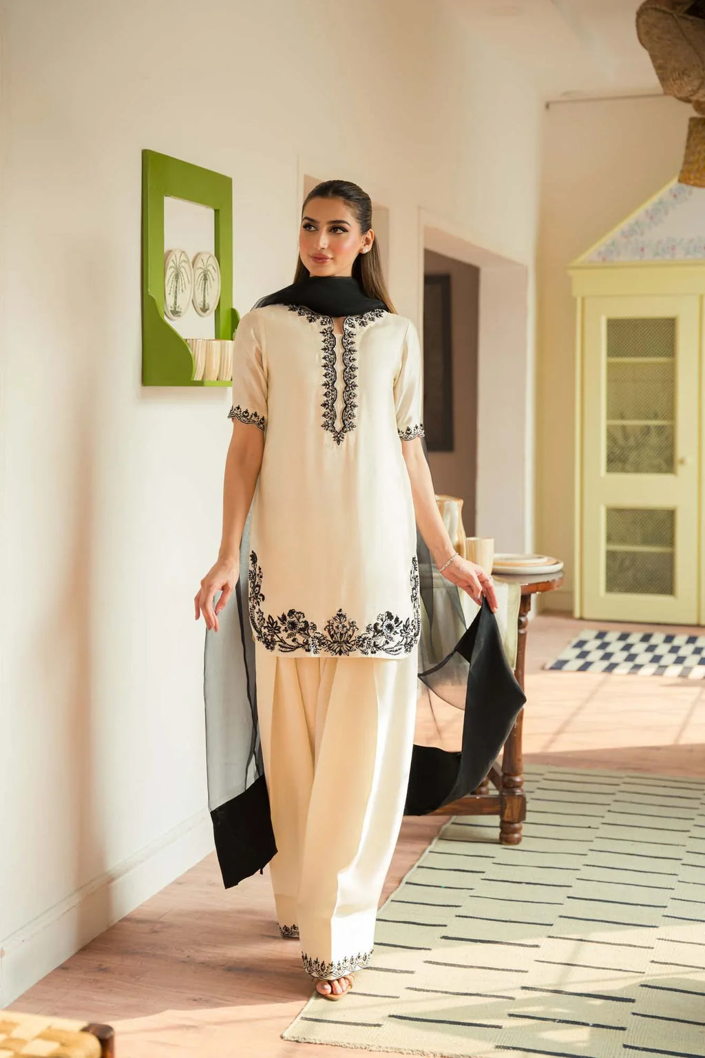 Raya formal farshi shalwar styled look by Uzman Yasen