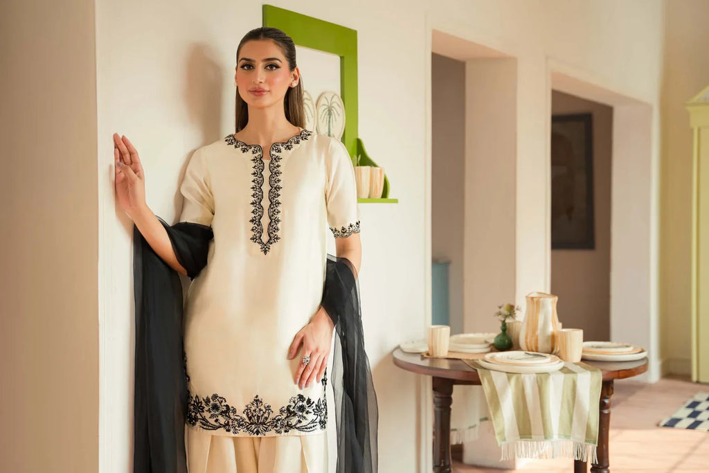 Raya formal farshi shalwar back view by Uzman Yasen