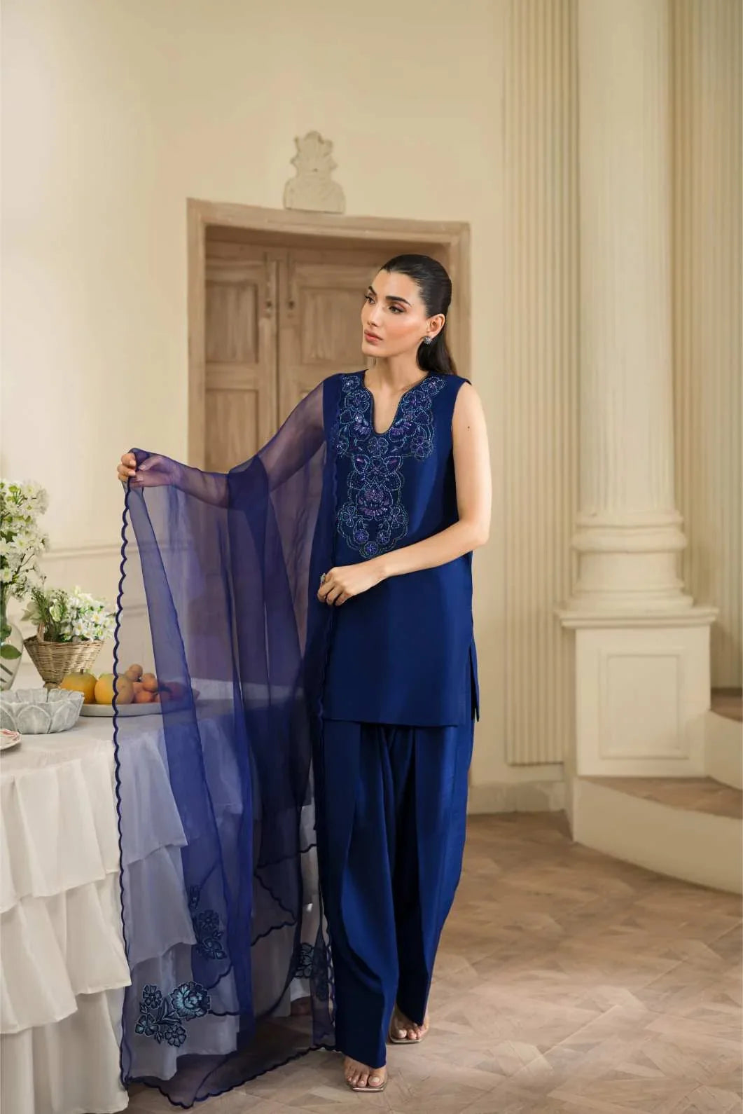 Ayza formal farshi shalwar by Uzman Yasen