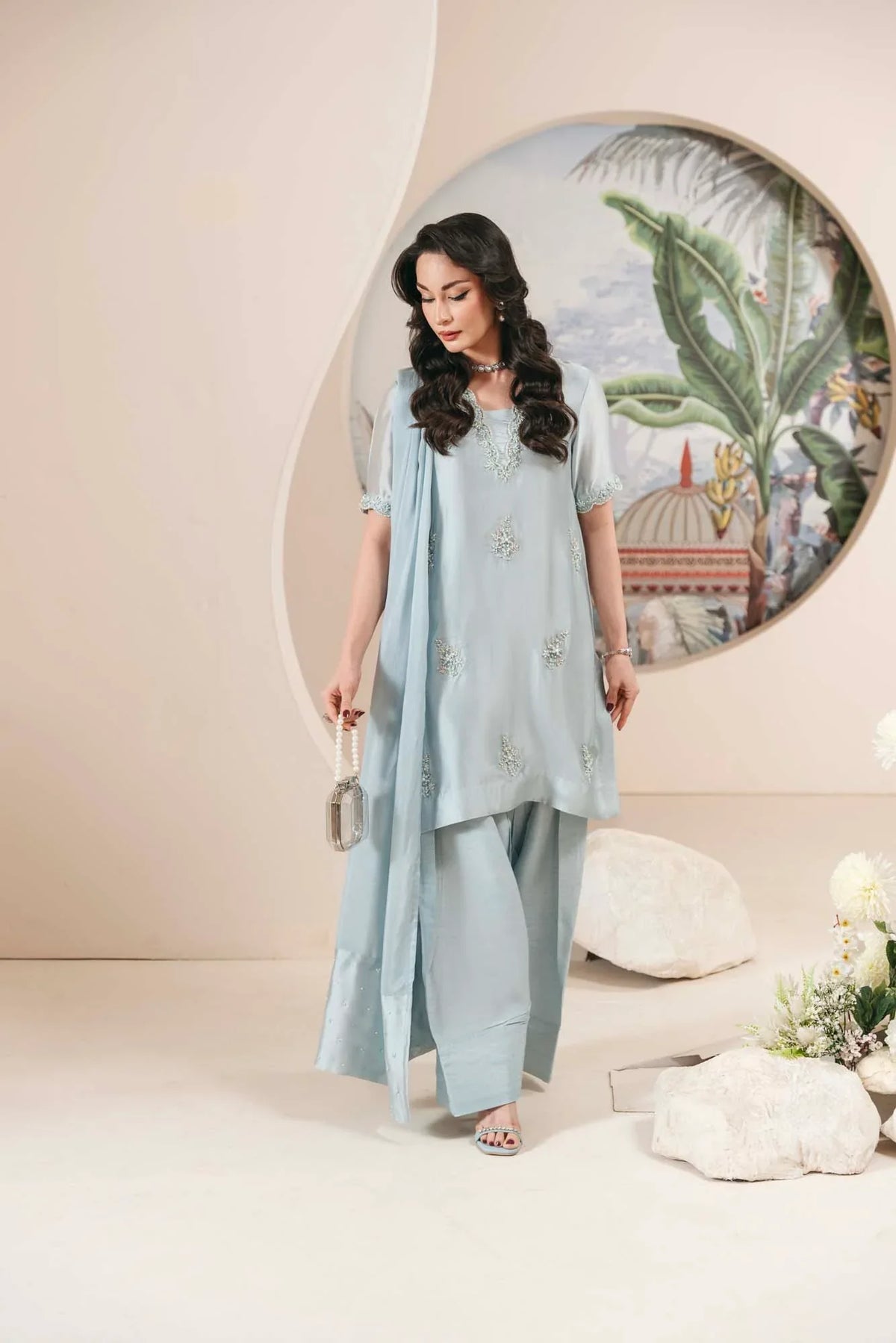 Aster formal farshi shalwar by Uzman Yasen