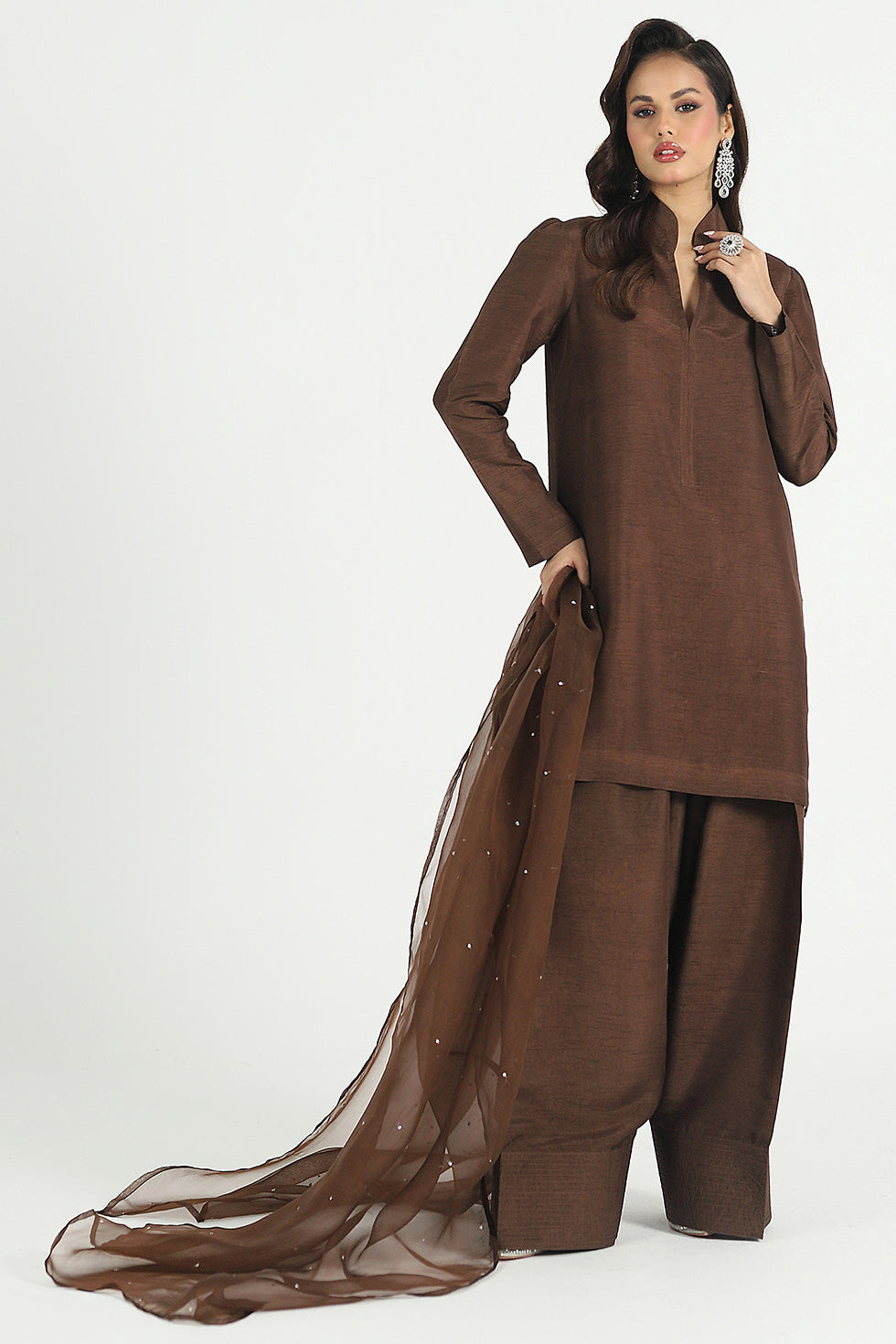 Isara casual pret farshi shalwar by Uzman Yasen