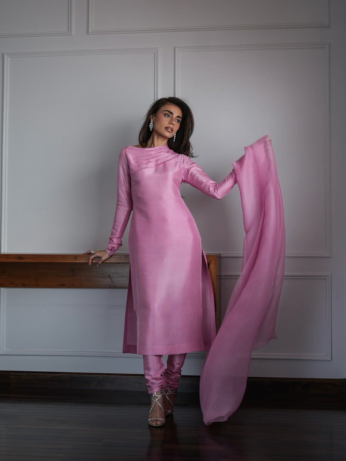 Pink casual pret ensemble by Uzman Yasen