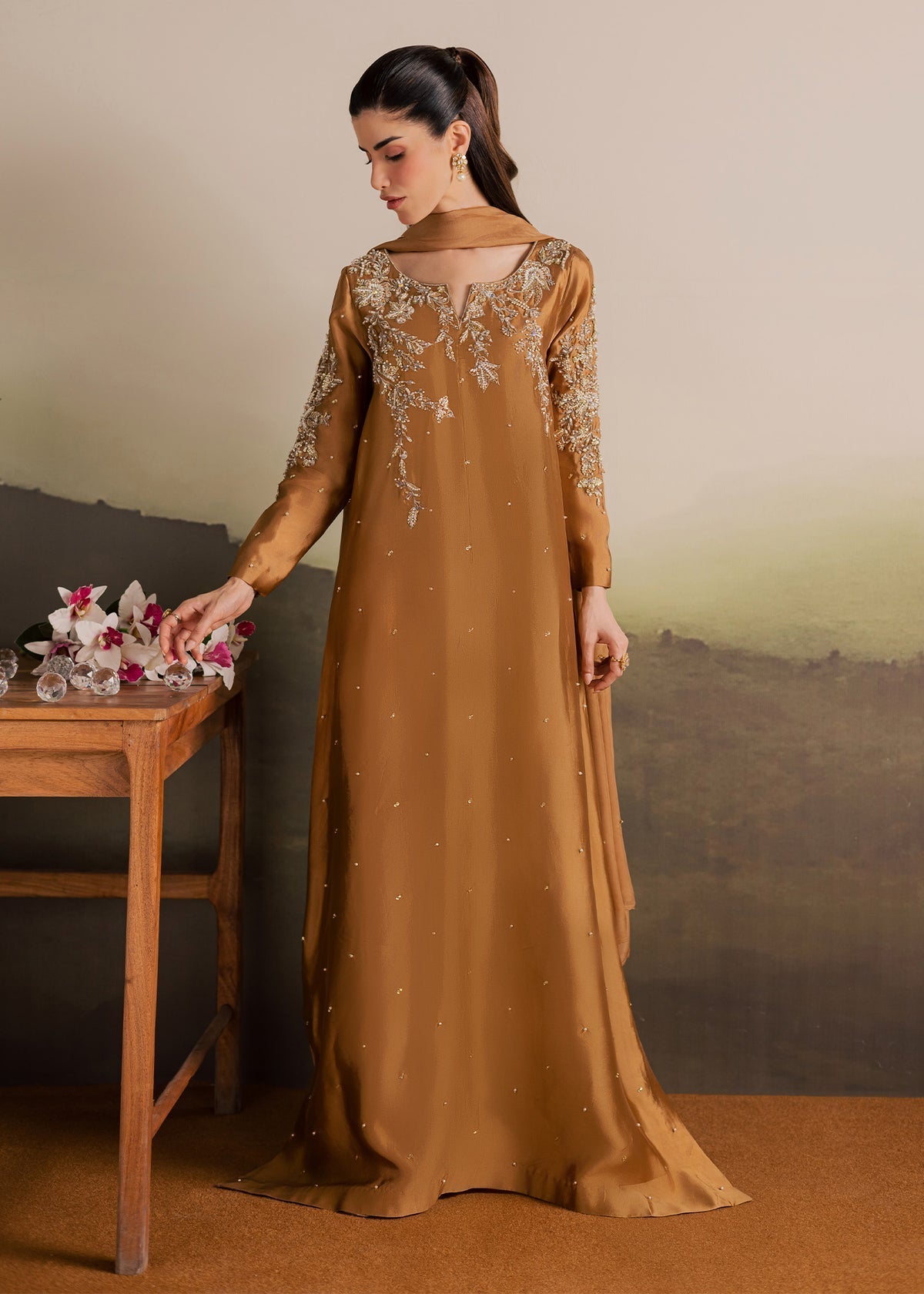 Desire formal evening kaftan by Uzman Yasen