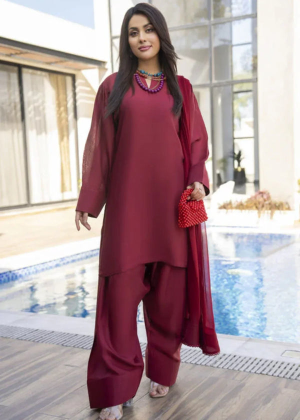 Zaha casual pret farshi shalwar by Uzman Yasen